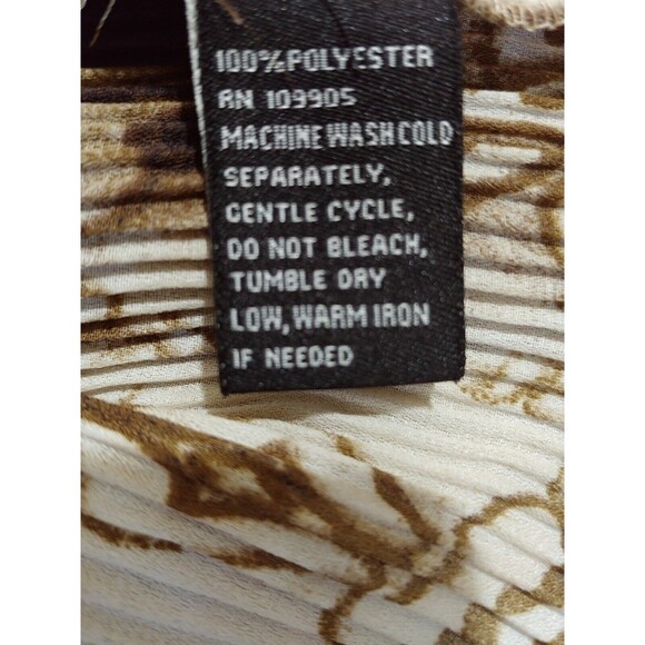 Sioni Blouse for Women Size XL Long sleeves crinkle Top stretch - Picture 9 of 11